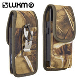 LUXMO Large Vertical Universal Nylon Pouch w/ Dual Card Slots - Tree Camo